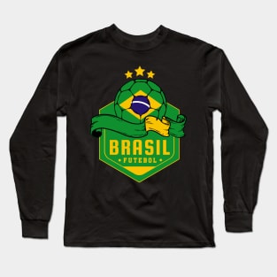 Brasil Futebol Long Sleeve T-Shirt